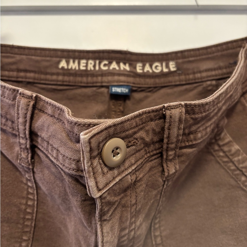 American Eagle Outfitters Stovepipe Brown Trousers